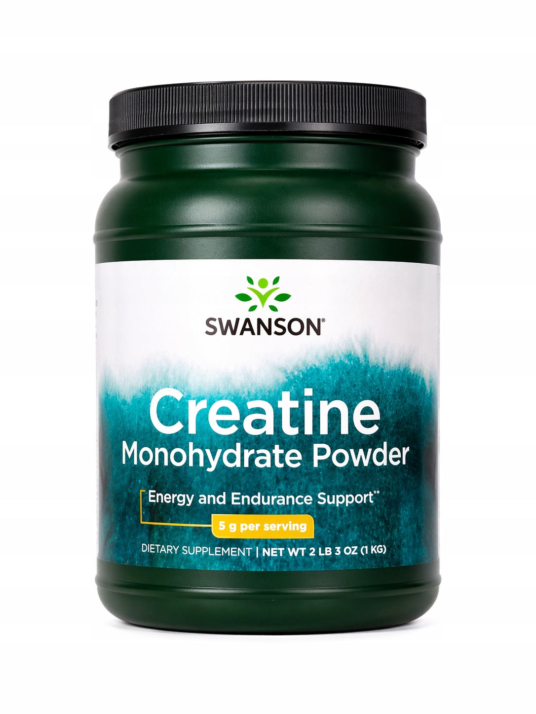 SWANSON CREATINE MONOHYDRATE POWDER 5g 1kg ENERGY AND GREATER EFFICIENCY