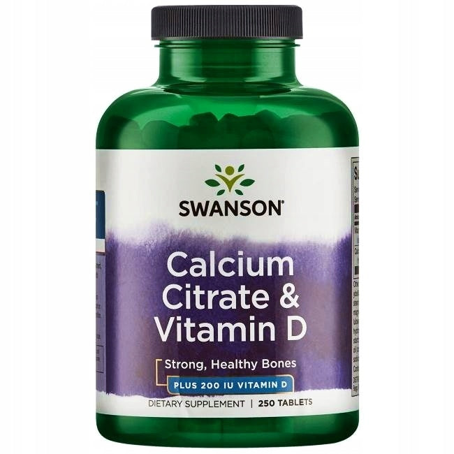SWANSON Calcium citrate D3 Vitamin D BONE JOINTS 250 tablets