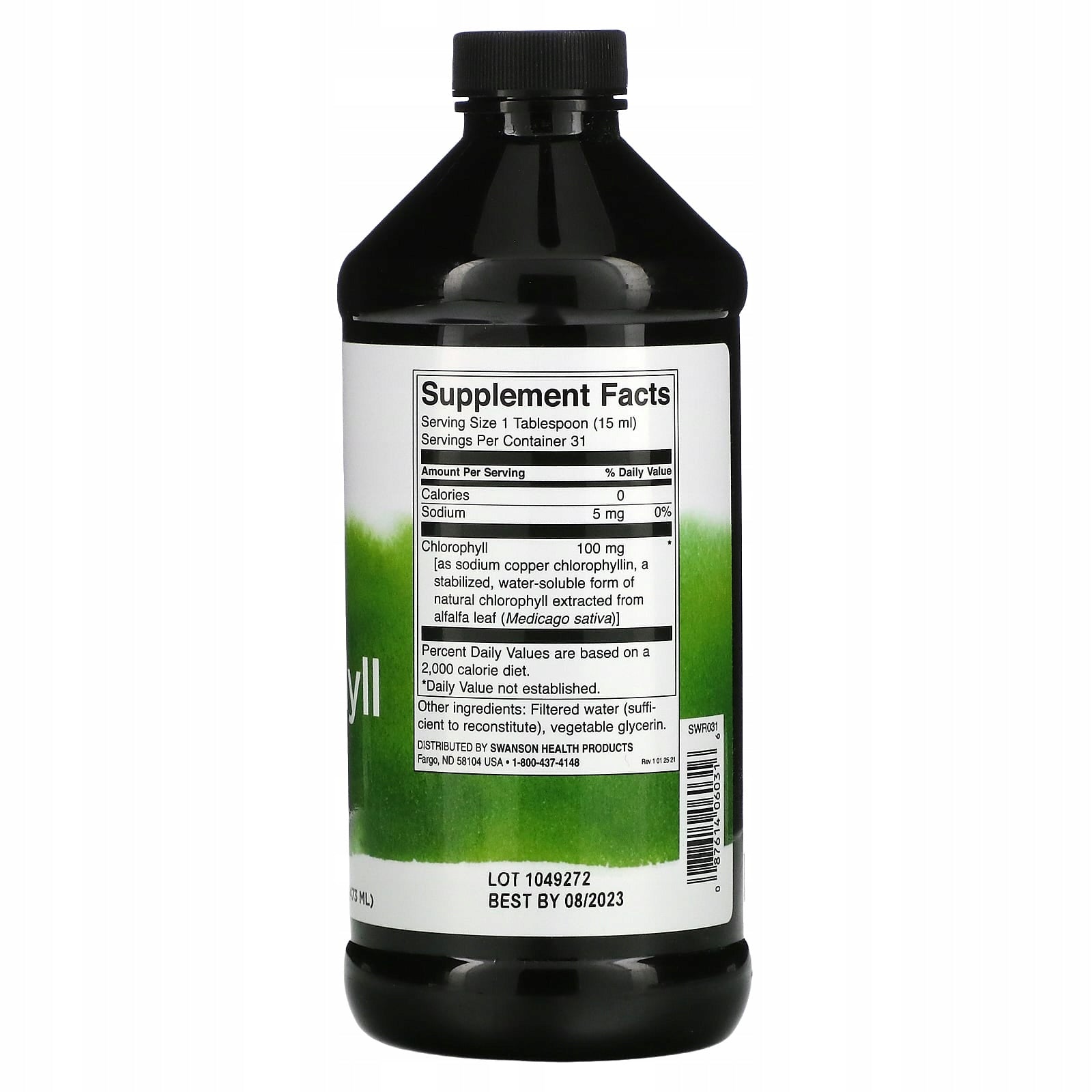 SWANSON Chlorophyll liquid 473ml PURIFICATION detox Medical device no