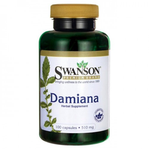 SWANSON Full Spectrum Damiana 510 mg 100 capsules Packaging status original