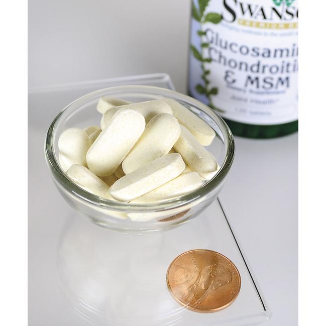 SWANSON GLUCOSAMINE CHONDROITIN MSM BONE JOINTS Packaging status original