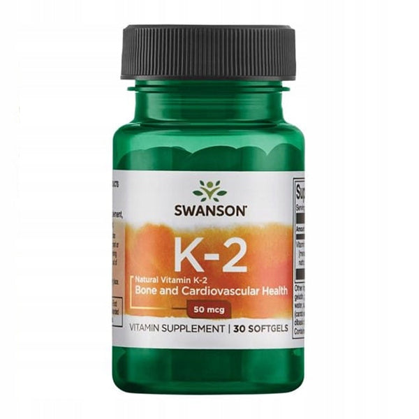 SWANSON K-2 NATURAL VITAMIN K2 NATTO HEART BONE 50mcg 30k VITAMIN K Brand Swanson