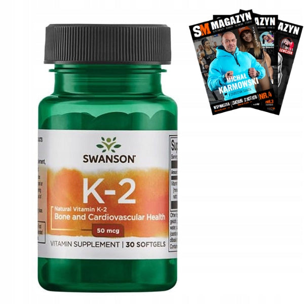SWANSON K-2 NATURAL VITAMIN K2 NATTO HEART BONE 50mcg 30k VITAMIN K