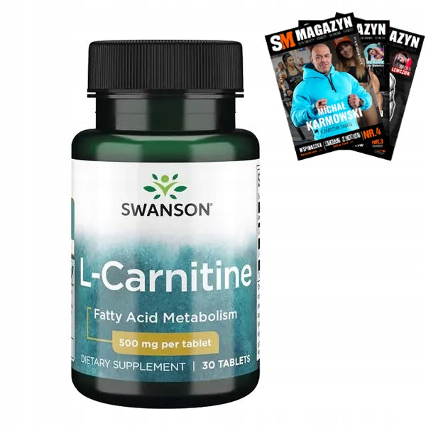 SWANSON L-CARNITINE 500MG 30t BURNER SLIMMING