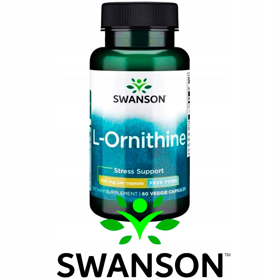 SWANSON L-Ornithine Amino Acid 500mg ornithine Packaging status original