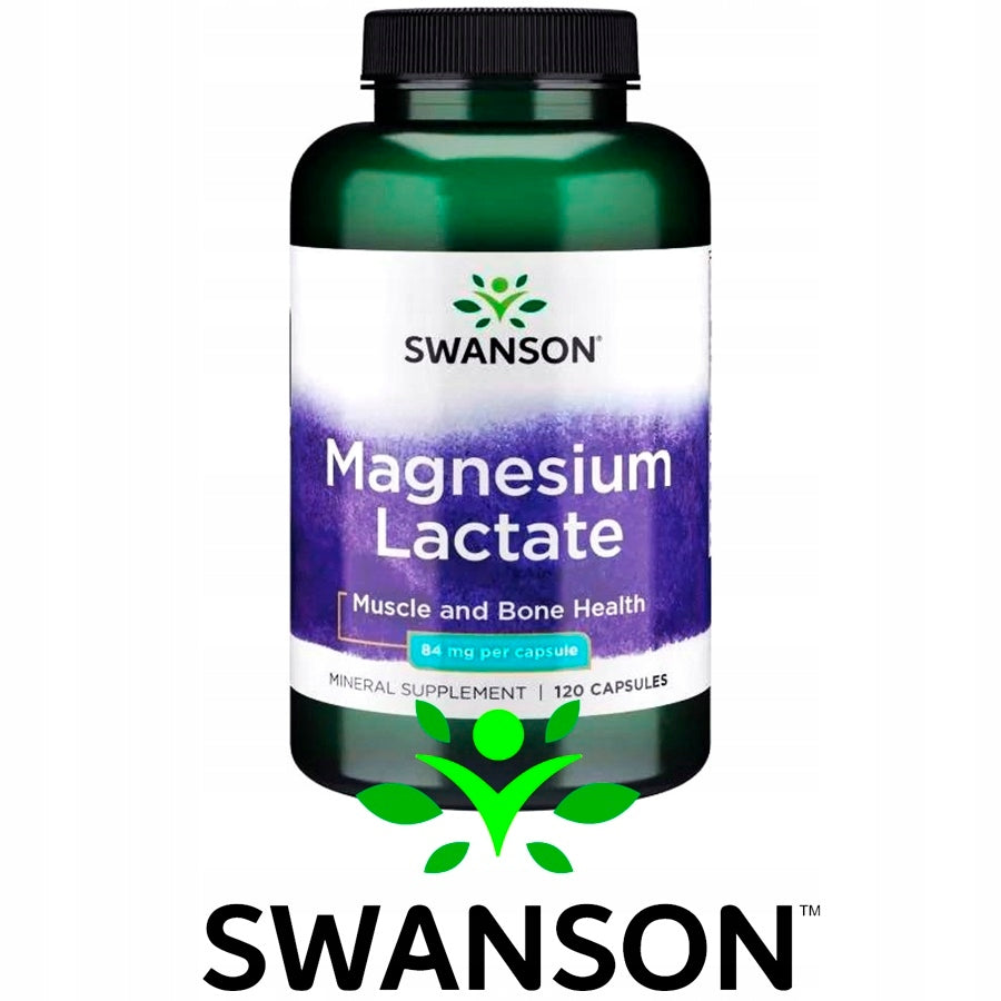 SWANSON Magnesium Lactate 84mg CONTRACTIONS NERVOUS SYSTEM Packaging status original