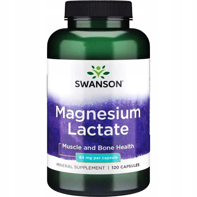 SWANSON Magnesium Lactate 84mg CONTRACTIONS NERVOUS SYSTEM