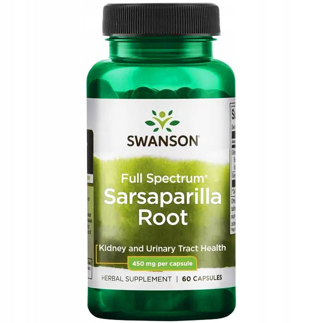 SWANSON Sarsaparilla Root 450 mg 60 capsules kidneys Urinary tract