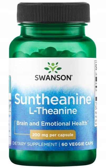 SWANSON Suntheanine L-THEANINE L-Theanine 200mg RELAXATION CALM STRESS
