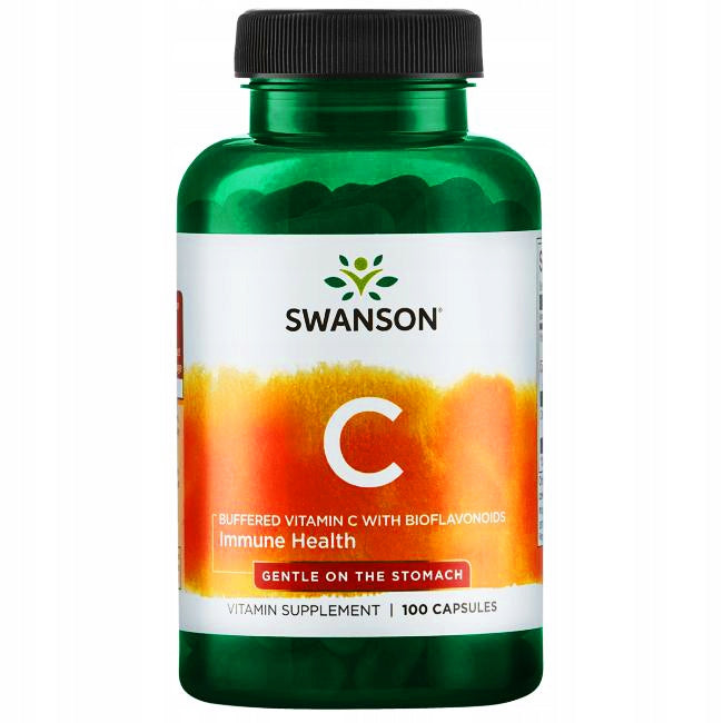 SWANSON VITAMIN C Buffered CALCIUM ASCORBATE 100 kaps SKIN Resistance