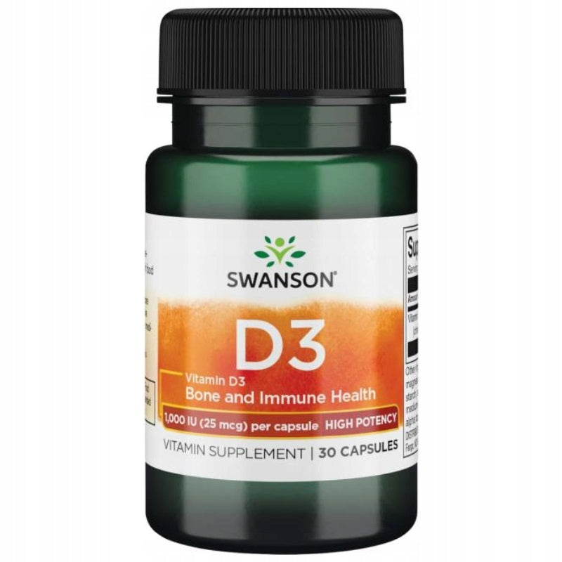 SWANSON VITAMIN D3 1000IU 30 kaps.