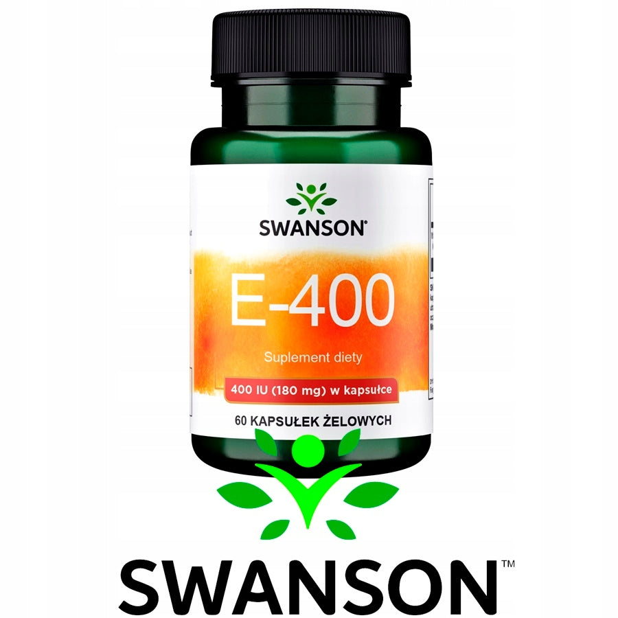 SWANSON VITAMIN E 400 IU DETOX skin 60 kaps BEAUTY YOUTH FIRM SKIN Medical device no