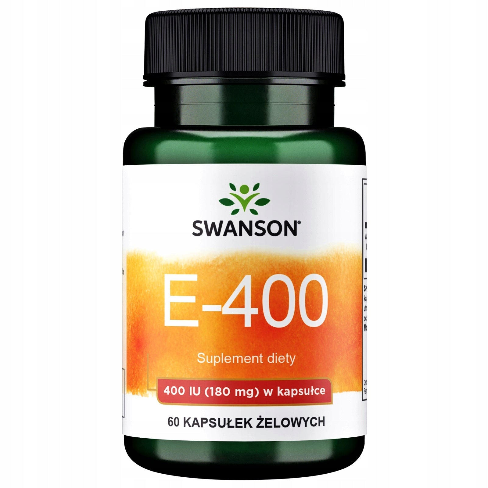 SWANSON VITAMIN E 400 IU DETOX skin 60 kaps BEAUTY YOUTH FIRM SKIN