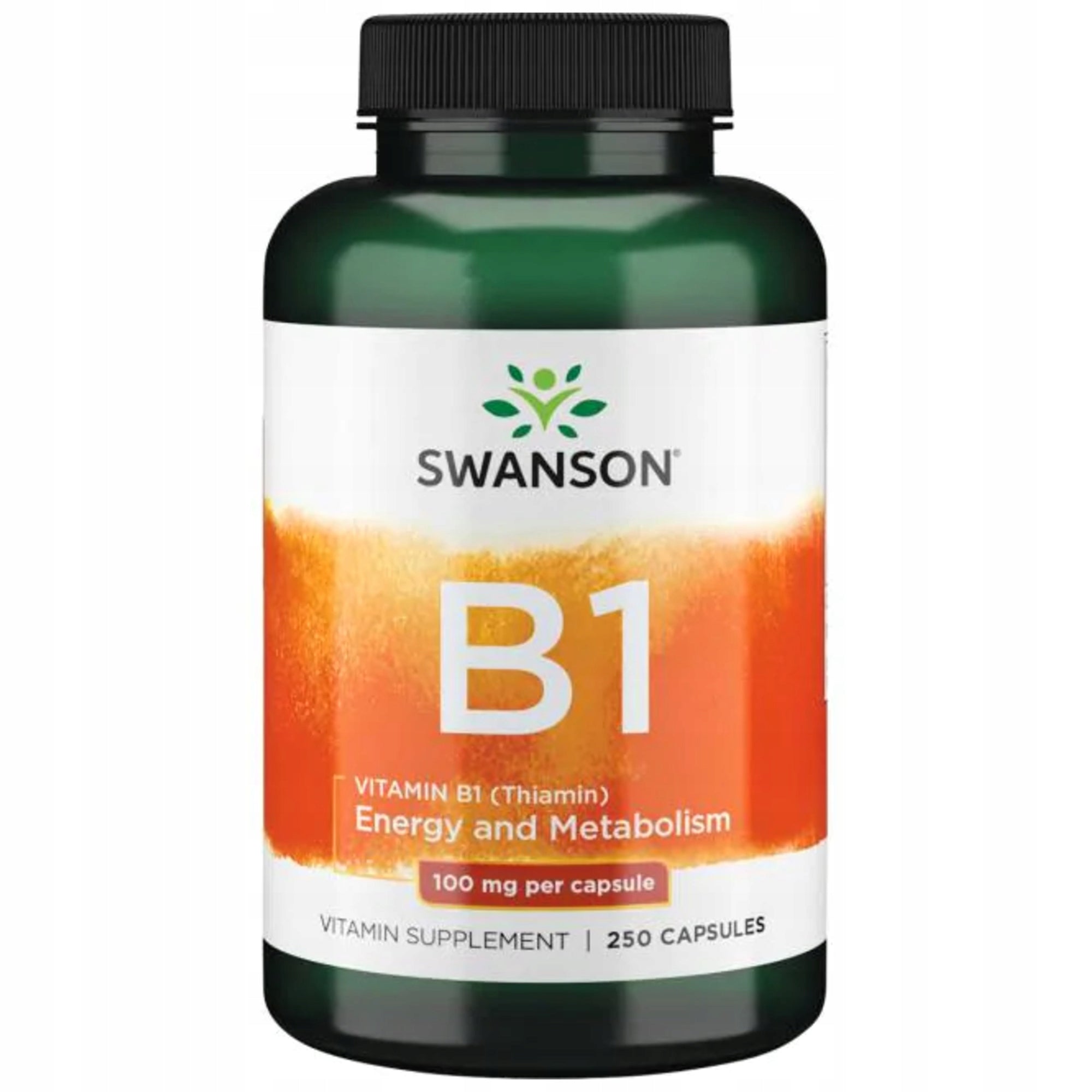SWANSON Vitamin B-1 thiamine B1 100mg 250 capsules ENERGY METABOLISM Brand Swanson