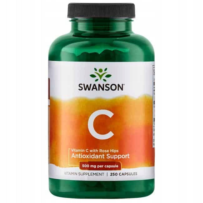 SWANSON Vitamin C with Rose Hips Extract (Vitamin C with Wild Extract)