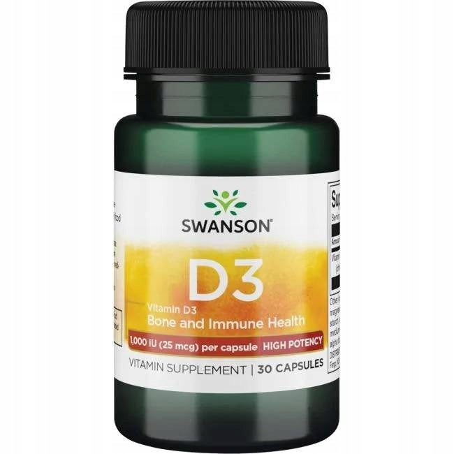 SWANSON Vitamin D3 1000 IU (30 caps.)