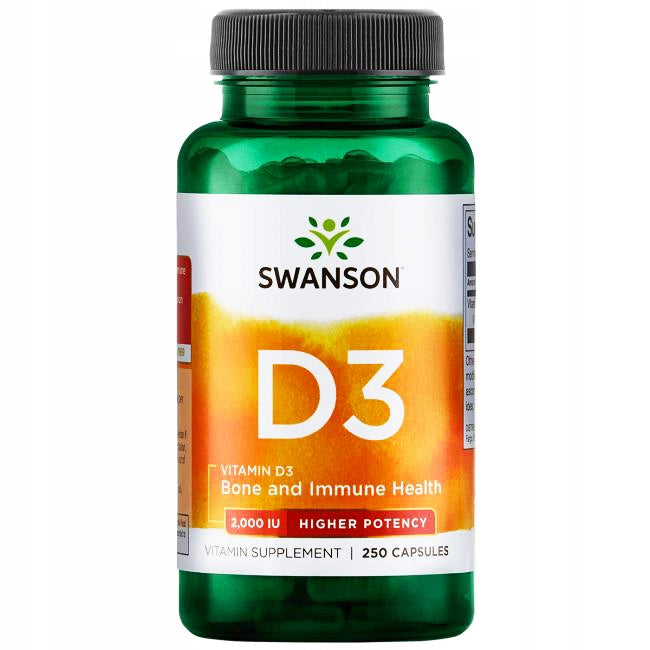 SWANSON Vitamin D3 2000IU 250k teeth bone D-3