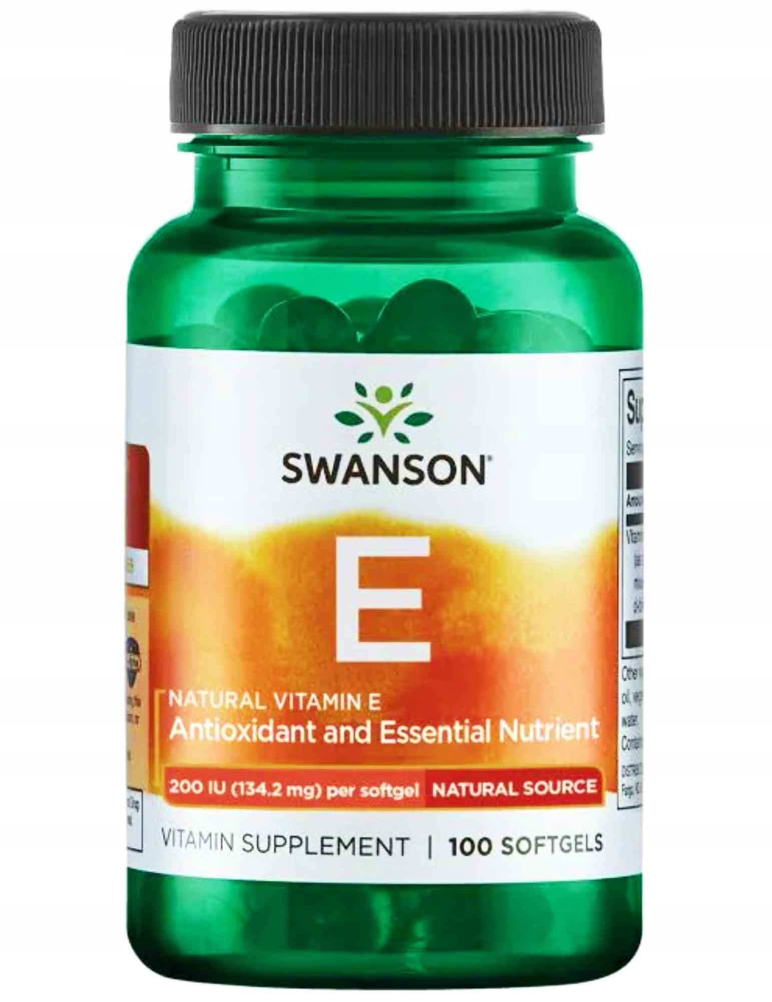 SWANSON Vitamin E 200IU NATURAL 100 kaps.
