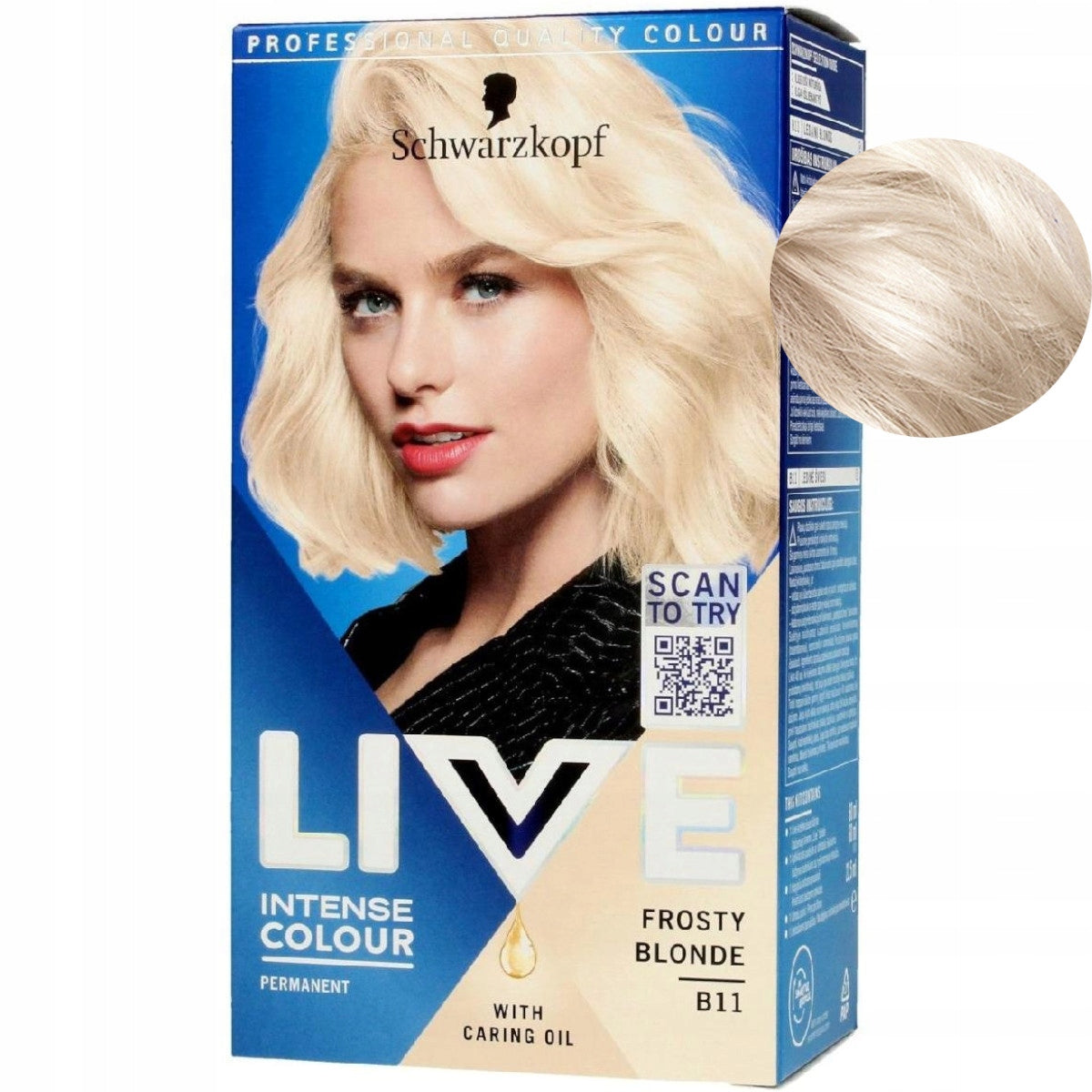 Plaukų dažai Schwarzkopf Live Intense Colour B11 Frosty Blonde
