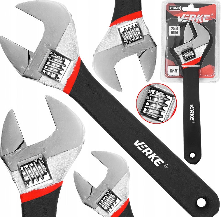 SWEDISH ADJUSTABLE WRENCH 250mm FOR HYDRAULIC PIPES FRENCH