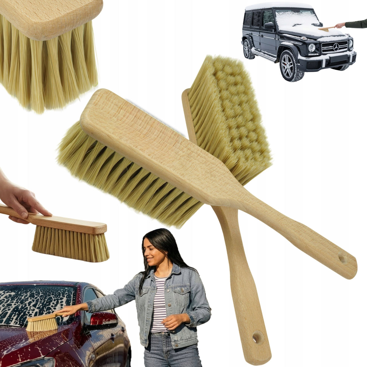 SWEEPER BRUSH BRISTLES NATURAL MANUFACTURER - LUX!