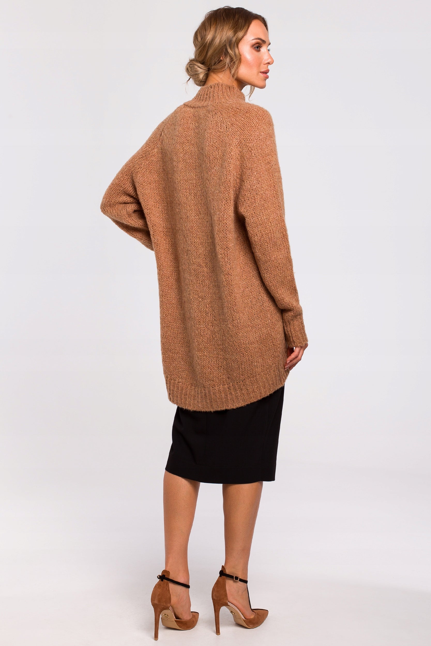 Pullover mit hohem Kragen für Damen MOE M468 