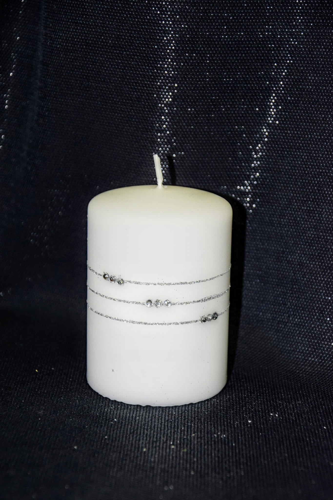 Artman Weihnachtsdekokerze - kleiner Zylinder, 1 Stk. 