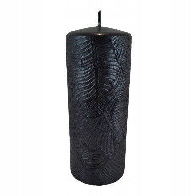Paraffinkerze, 7x17,5 cm – schwarz 