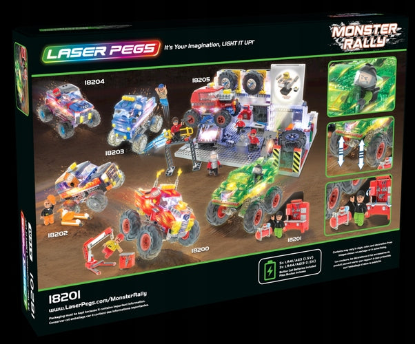 Constructor Laser Pegs Green Monster, 290 d. 