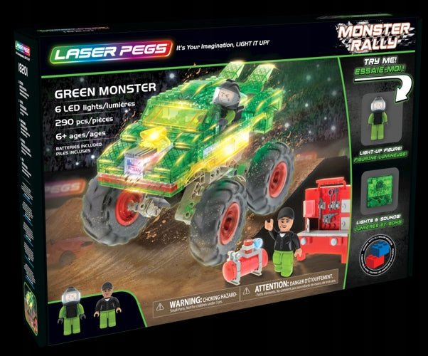 Constructor Laser Pegs Green Monster, 290 d. 