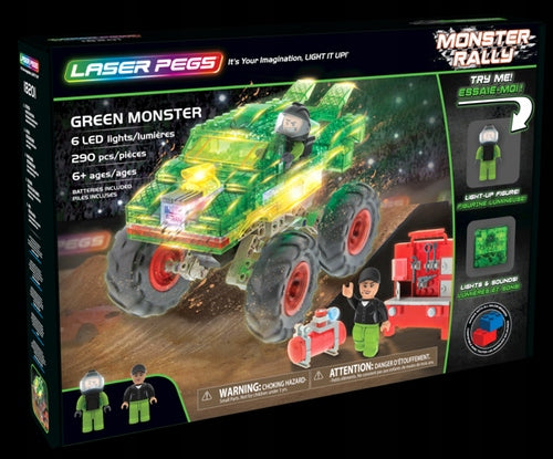 Constructor Laser Pegs Green Monster, 290 d. 