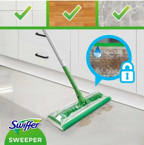 SWIFFER FLOOR MOP +3 WET CARTRIDGES +8 DRY CARTRIDGES QUICK TO USE NL Manufacturer code 8001841276113