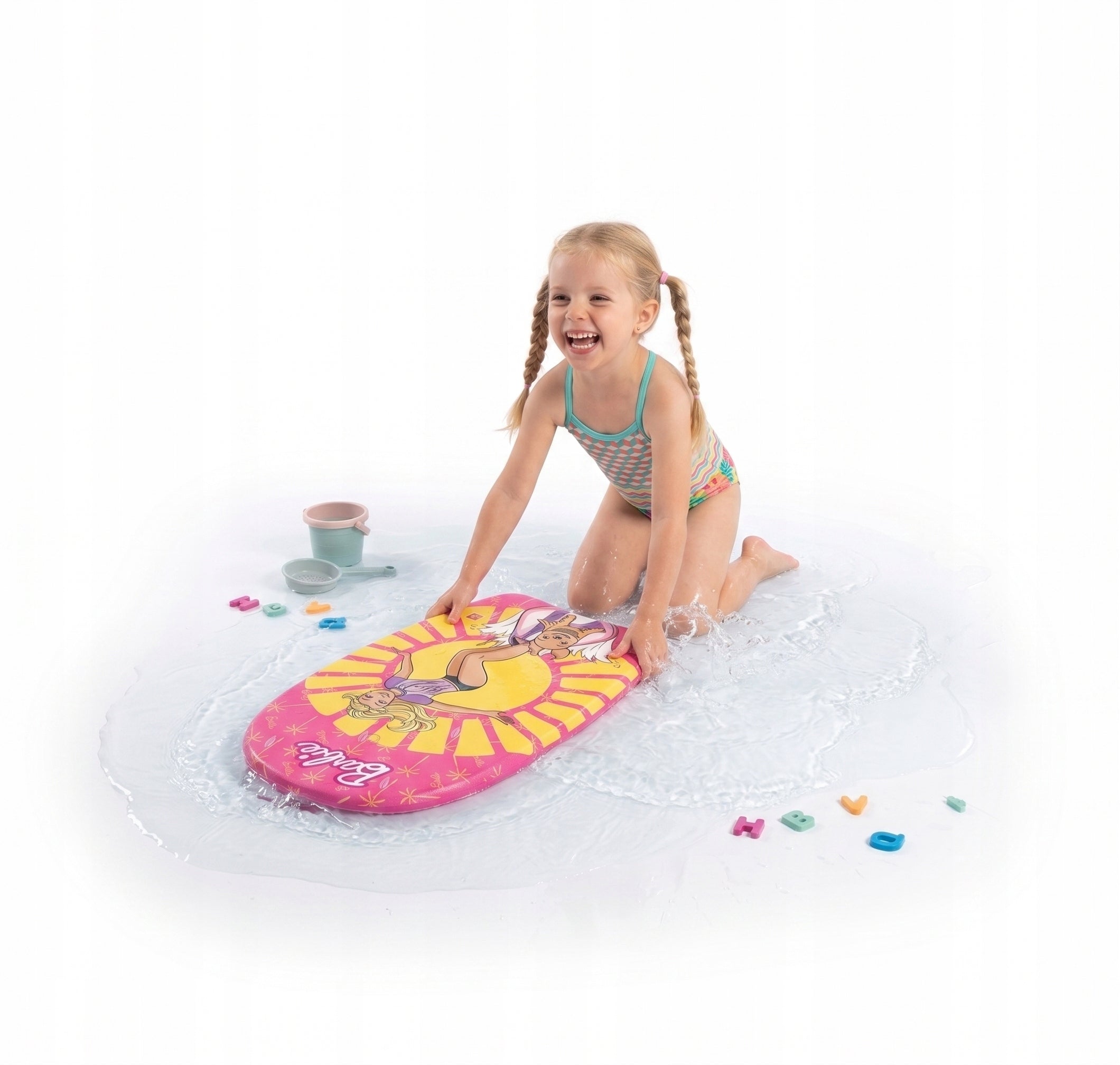 SWIMMING AND SUNBATHING BOARD WITH BARBIE LARGE FOR CHILDREN SWIMMING POOL BEACH SUMMER Model 13511254