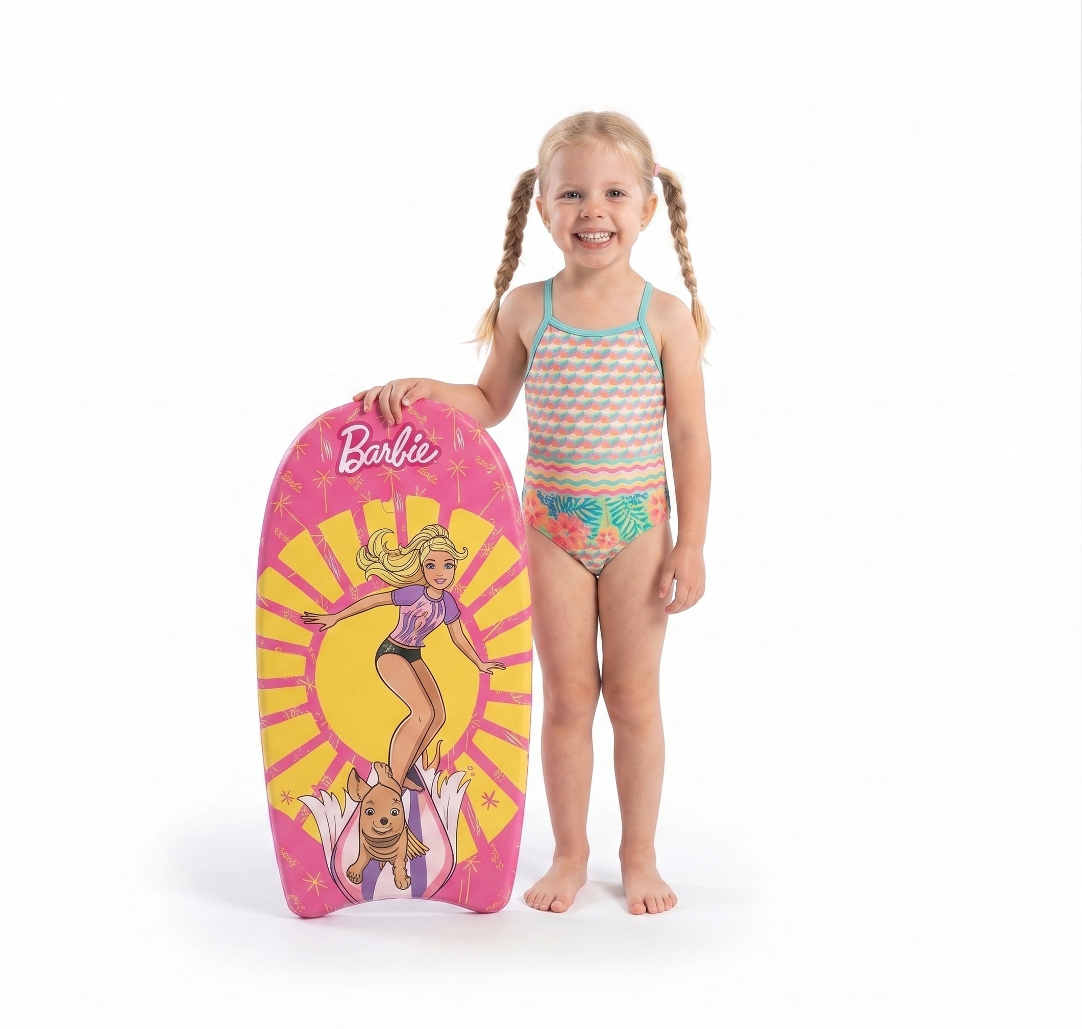 SWIMMING AND SUNBATHING BOARD WITH BARBIE LARGE FOR CHILDREN SWIMMING POOL BEACH SUMMER