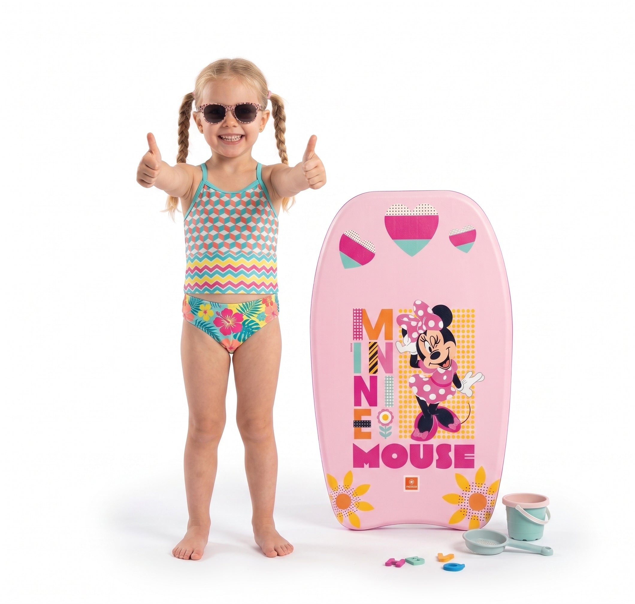SWIMMING AND SUNBATHING BOARD WITH MINIE MOUSE LARGE FOR CHILDREN SWIMMING POOL BEACH SUMMER Brand Mondo