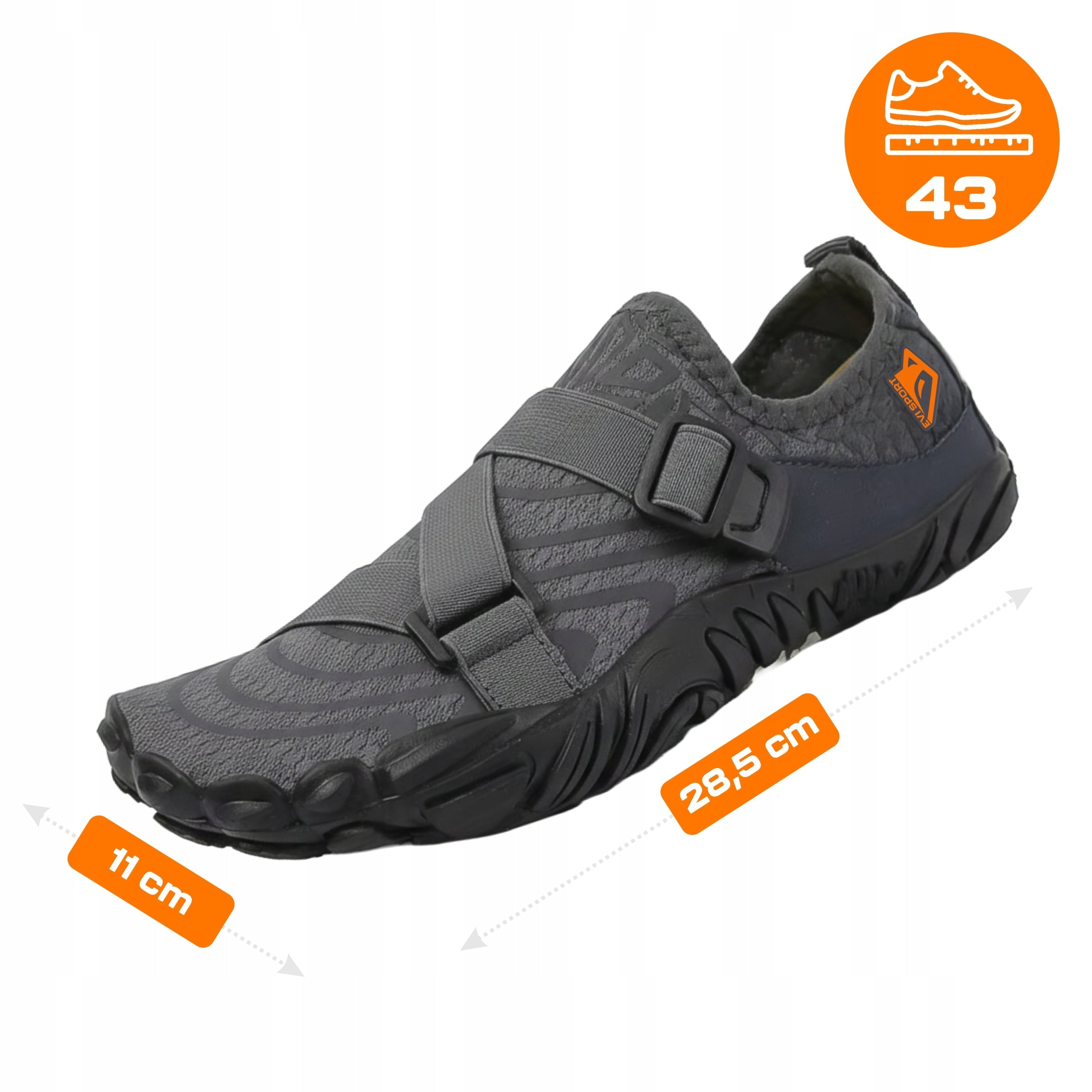 SWIMMING AND WALKING WATER SHOES MEN'S SEA URCHINS HARD SOLE STRAP 43 Packaging status original
