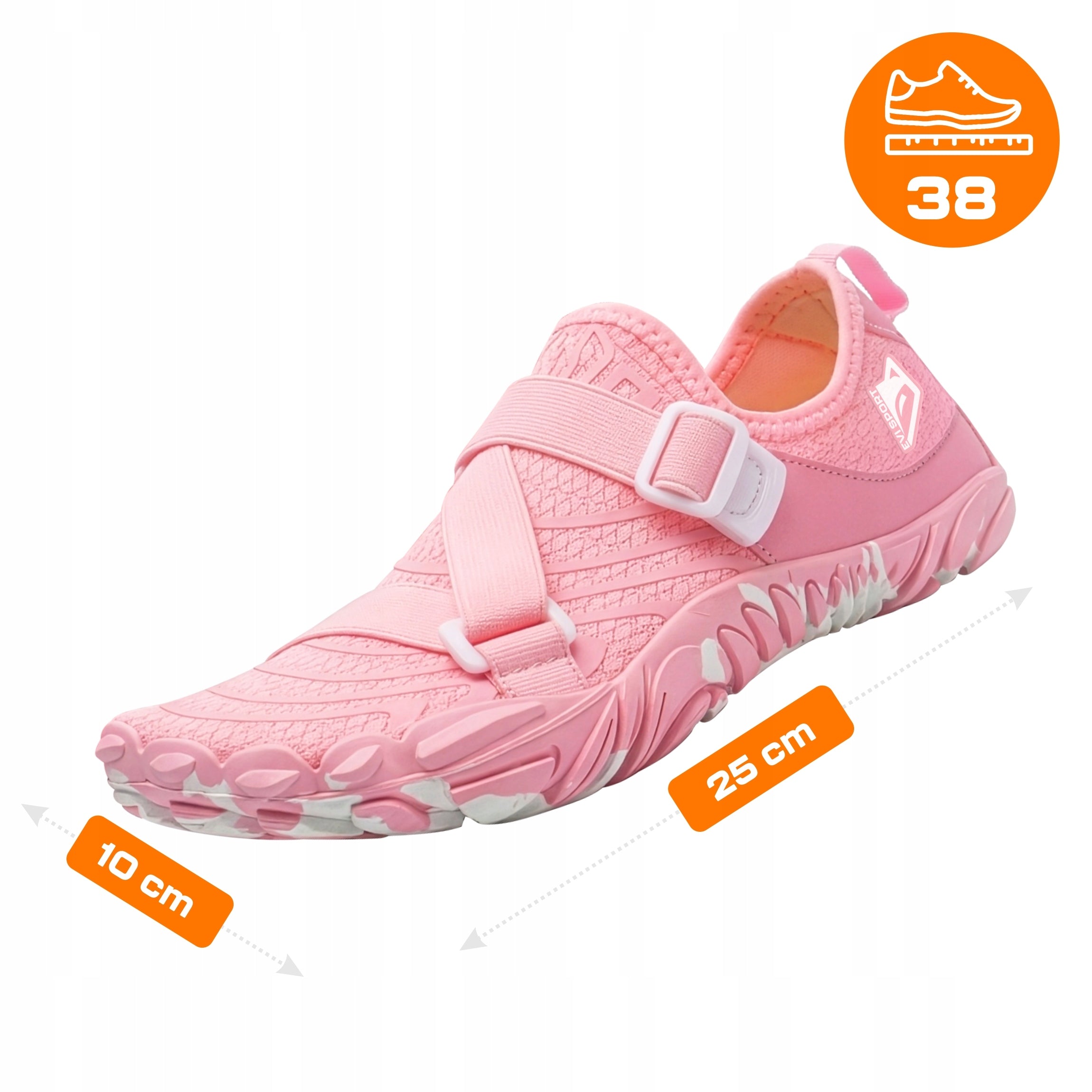 SWIMMING AND WALKING WATER SHOES SEA URCHINS WOMEN'S HARD SOLE STRAP 38 Packaging status original