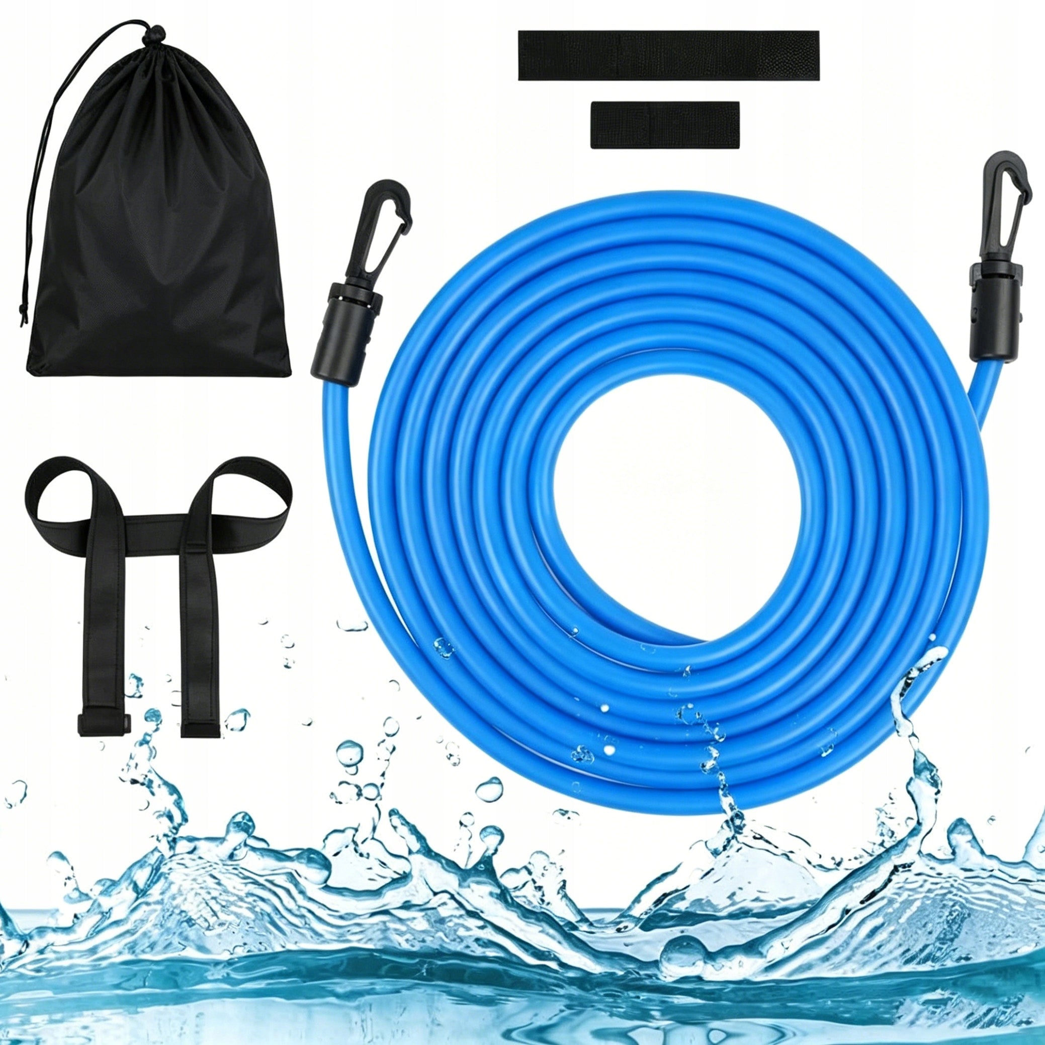 SWIMMING BELT IN THE POOL – RESISTANCE HARNESS, ADJUSTABLE, 4 M, FOR TEENAGERS
