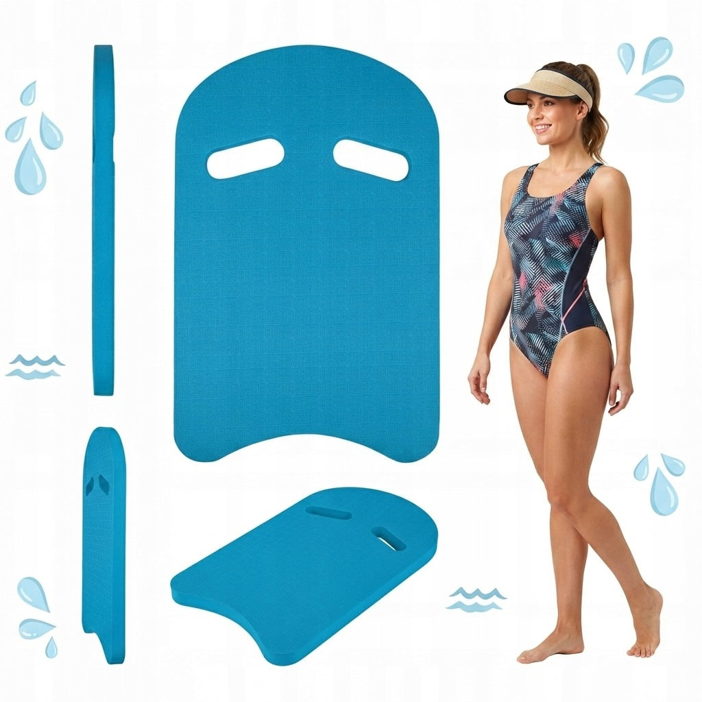 SWIMMING BOARD AS AQUA-SPORT WITH HANDLES BLUE