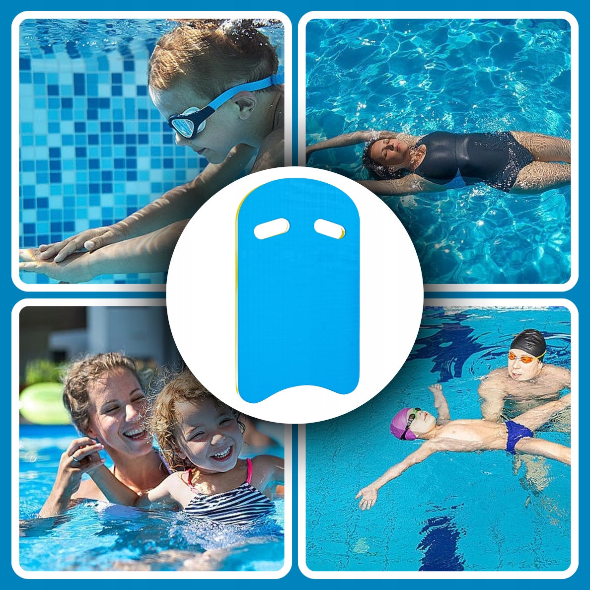 SWIMMING BOARD FOAM SWIMMING POOL LIGHT WITH EVA HOLE Kind swimming kickboard