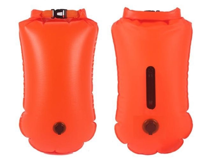 SWIMMING BUOY BELAY INFLATABLE RESCUE 2IN1 DRY POCKET Kind buoy