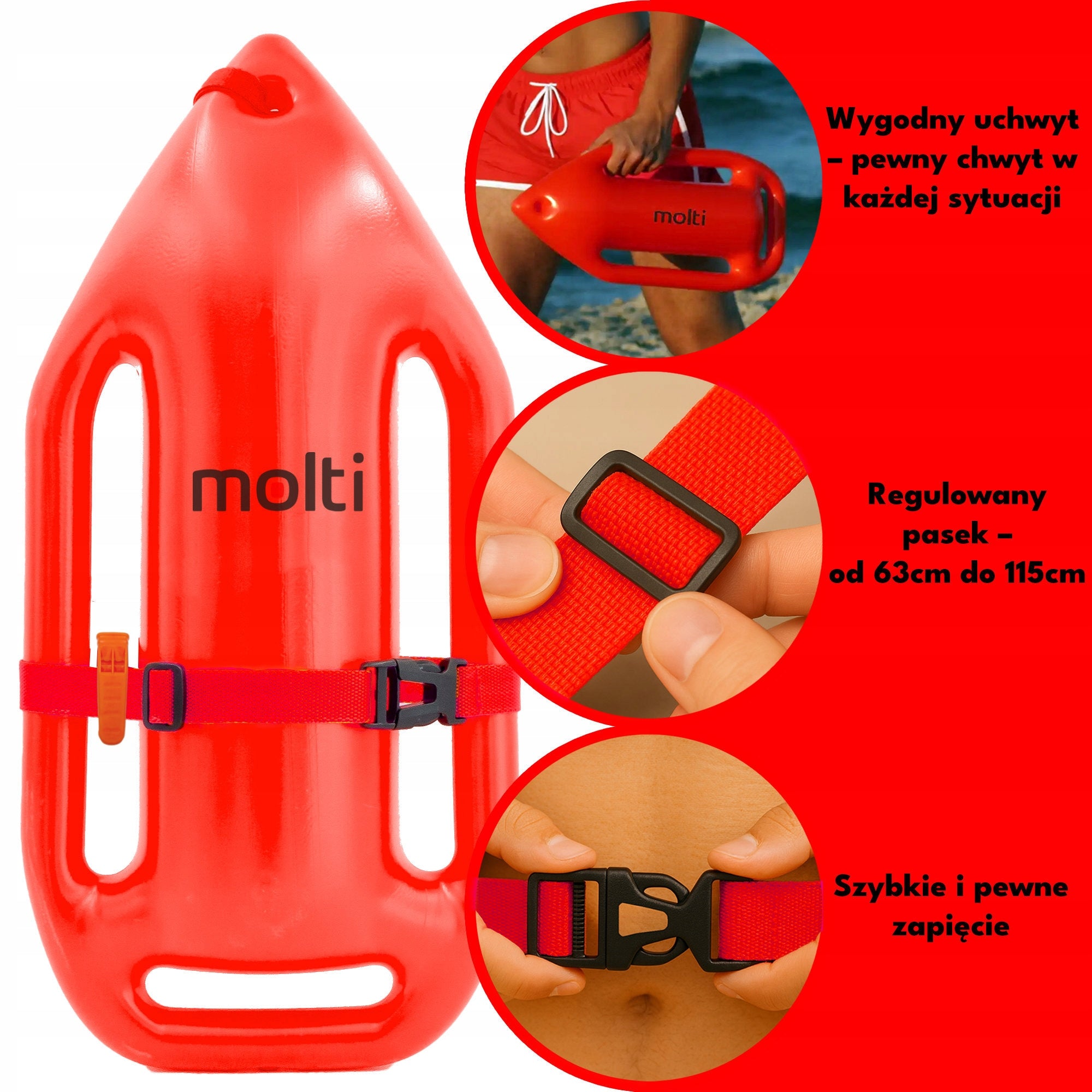 SWIMMING BUOY SAFETY SWIMBOARD FOR KAYAK SUP LARGE adjustable Manufacturer code BOJKA DO PŁYWANIA ASEKURACYJNA PŁYWACKA