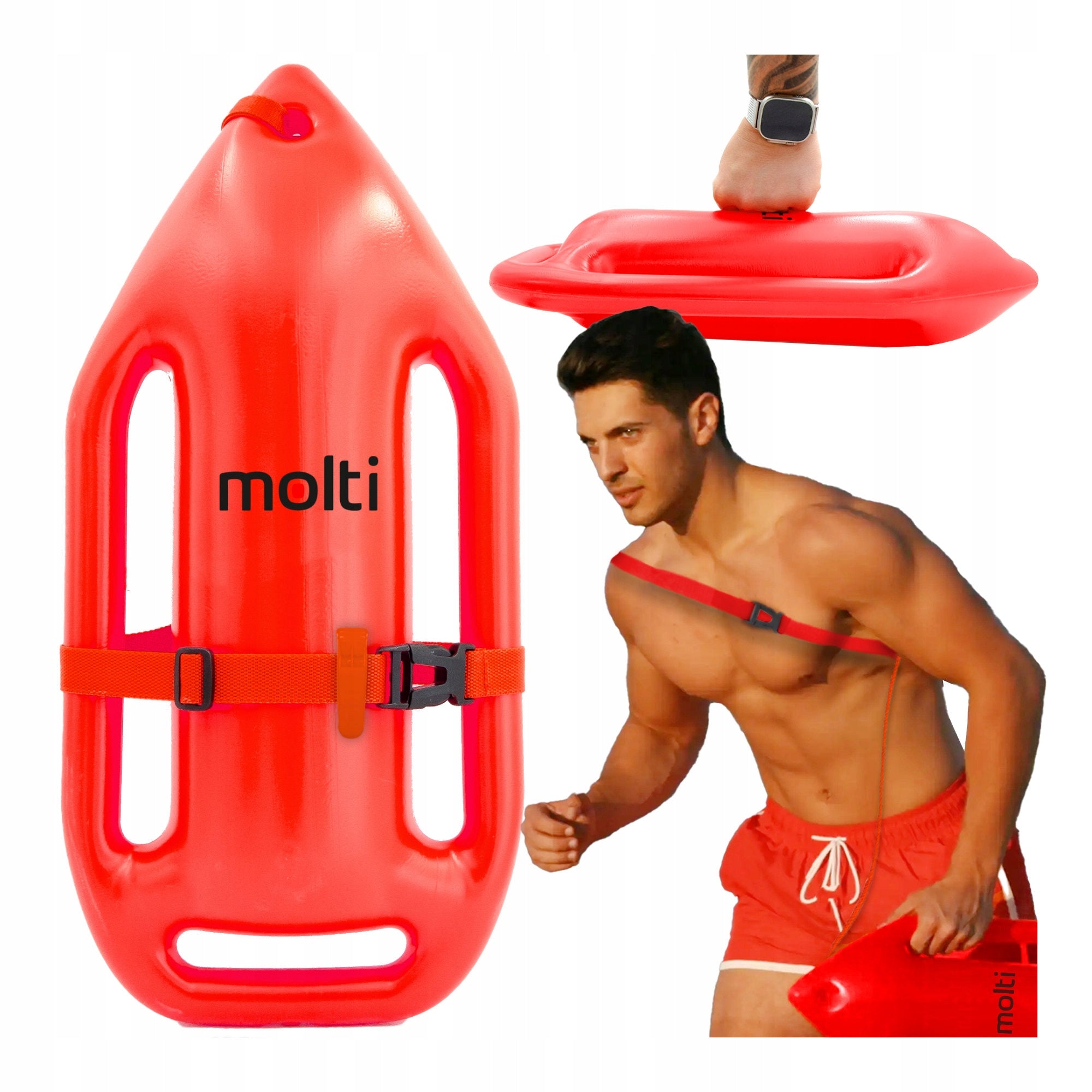 SWIMMING BUOY SAFETY SWIMBOARD FOR KAYAK SUP LARGE adjustable