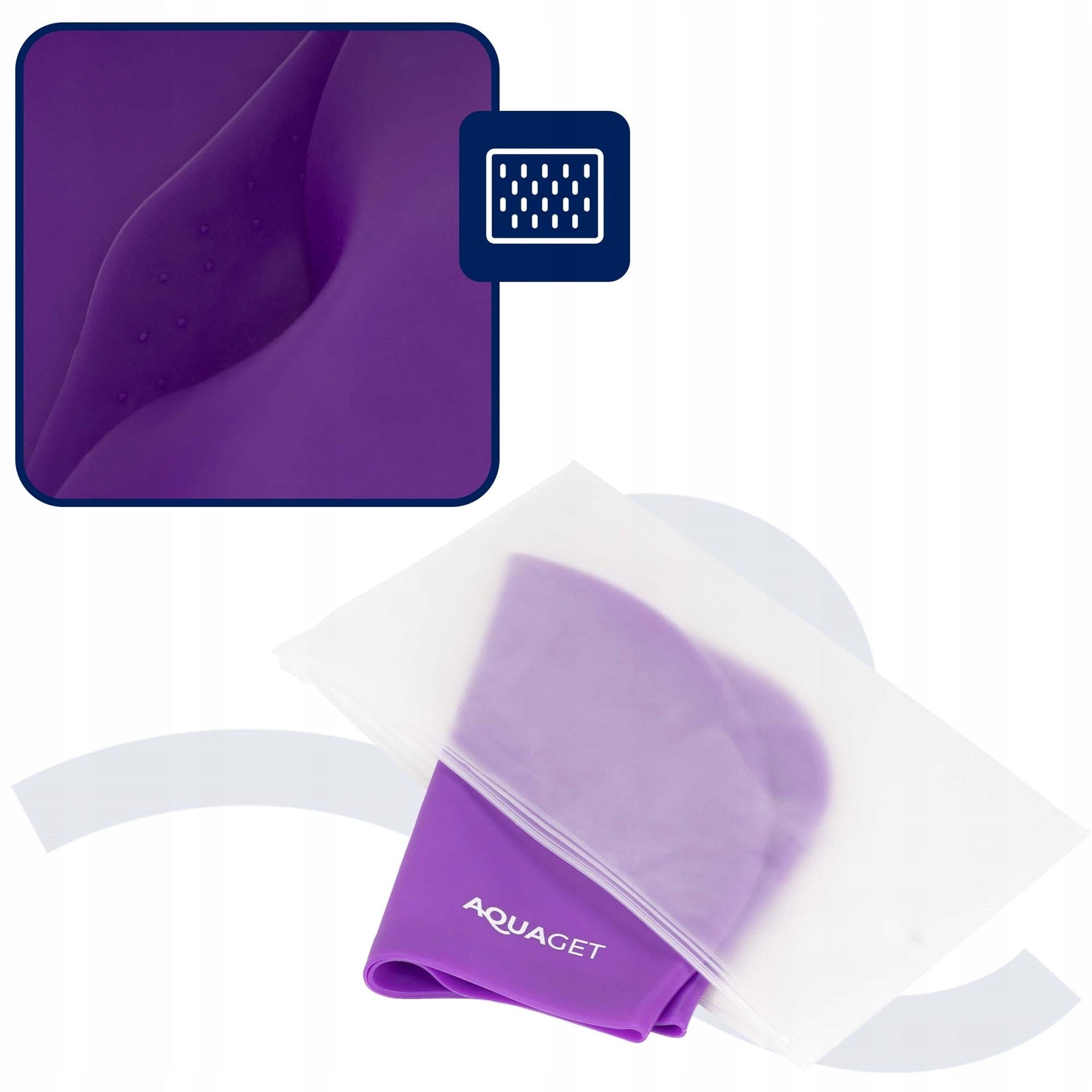 SWIMMING CAP FOR SWIMMING POOL SILICONE FOR SWIMMING FOR LONG HAIR UNIVERSAL Model AQ0031 CZEPEK PŁYWACKI