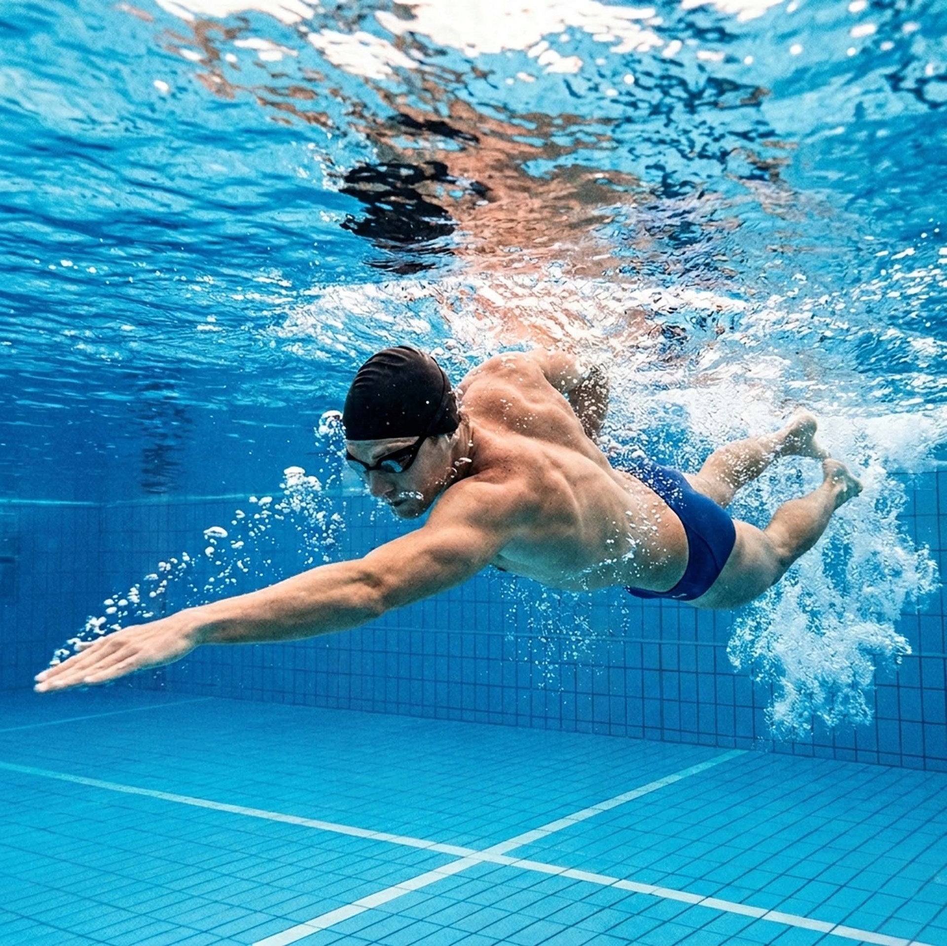 SWIMMING CAP FOR SWIMMING POOL SILICONE FOR SWIMMING UNIVERSAL STRETCH Brand AQUAGET