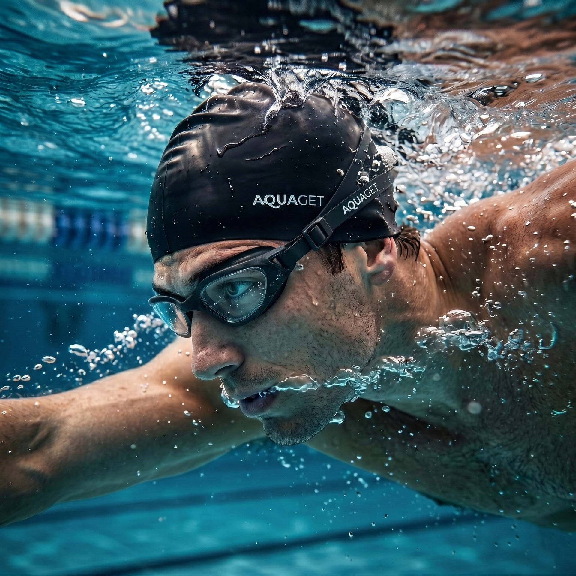 SWIMMING CAP FOR SWIMMING POOL SILICONE FOR SWIMMING UNIVERSAL STRETCH Manufacturer code AQ0033