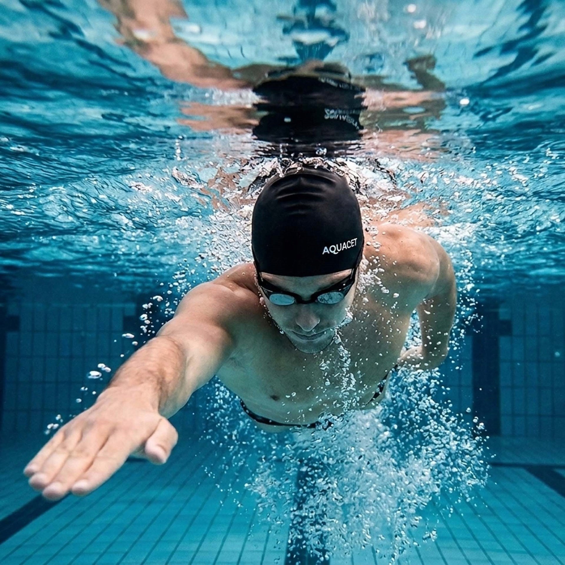 SWIMMING CAP FOR SWIMMING POOL SILICONE FOR SWIMMING UNIVERSAL STRETCH Packaging status original