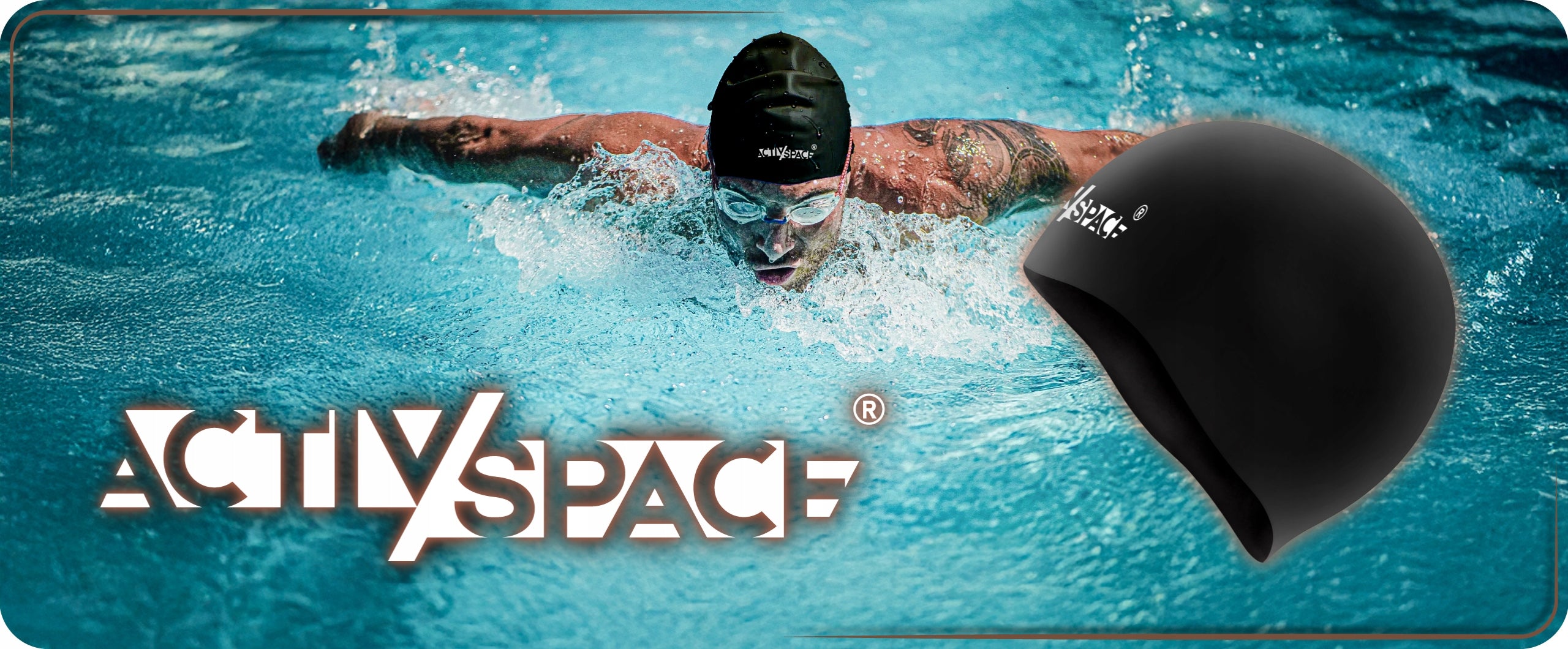 SWIMMING CAP SILICONE FOR SWIMMING POOL UNIVERSAL BLACK Model Czepek kąpielowy do pływania na basen czarny pro