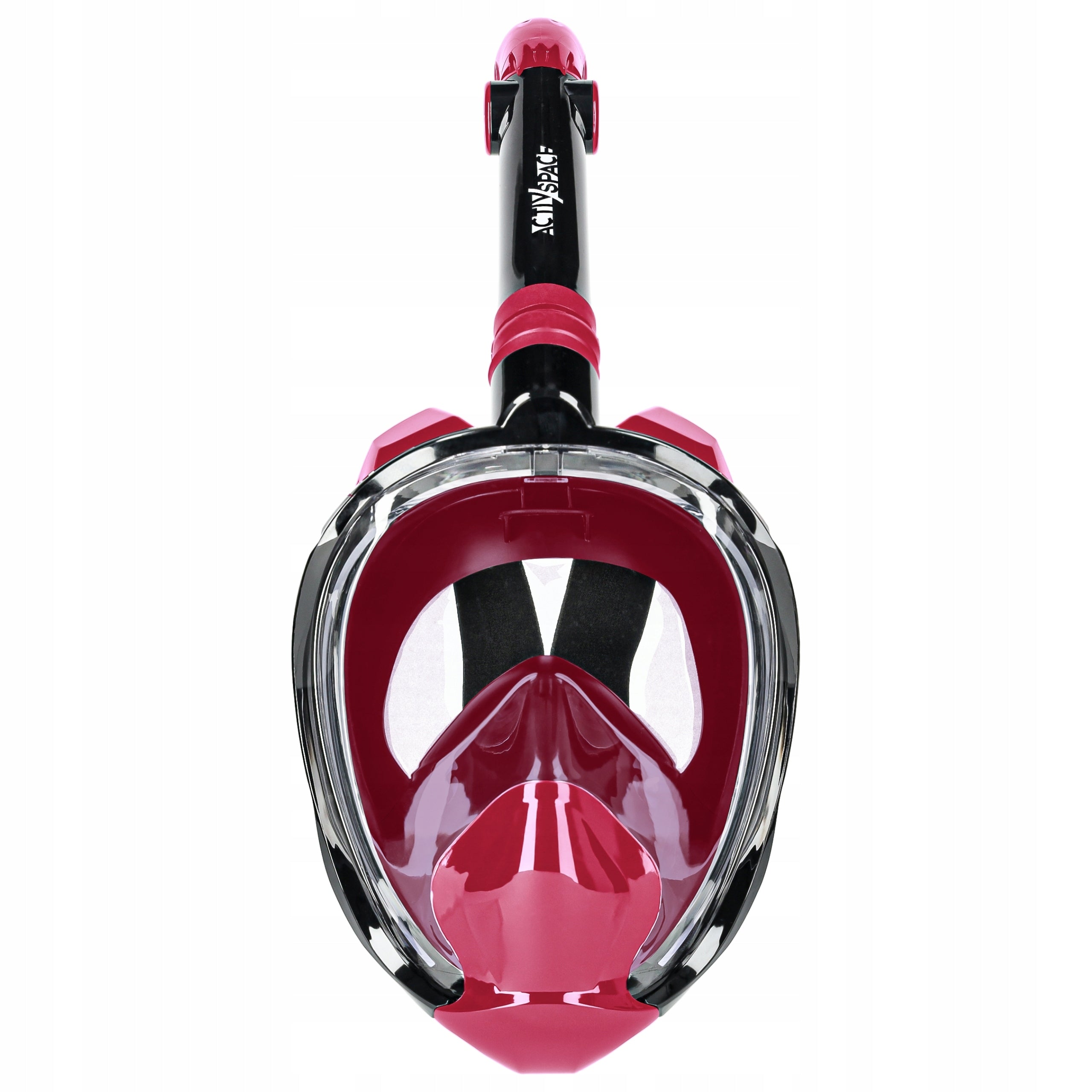 SWIMMING DIVING MASK FOLDING L/XL FULL FACE DOES NOT PAIR SET Color red