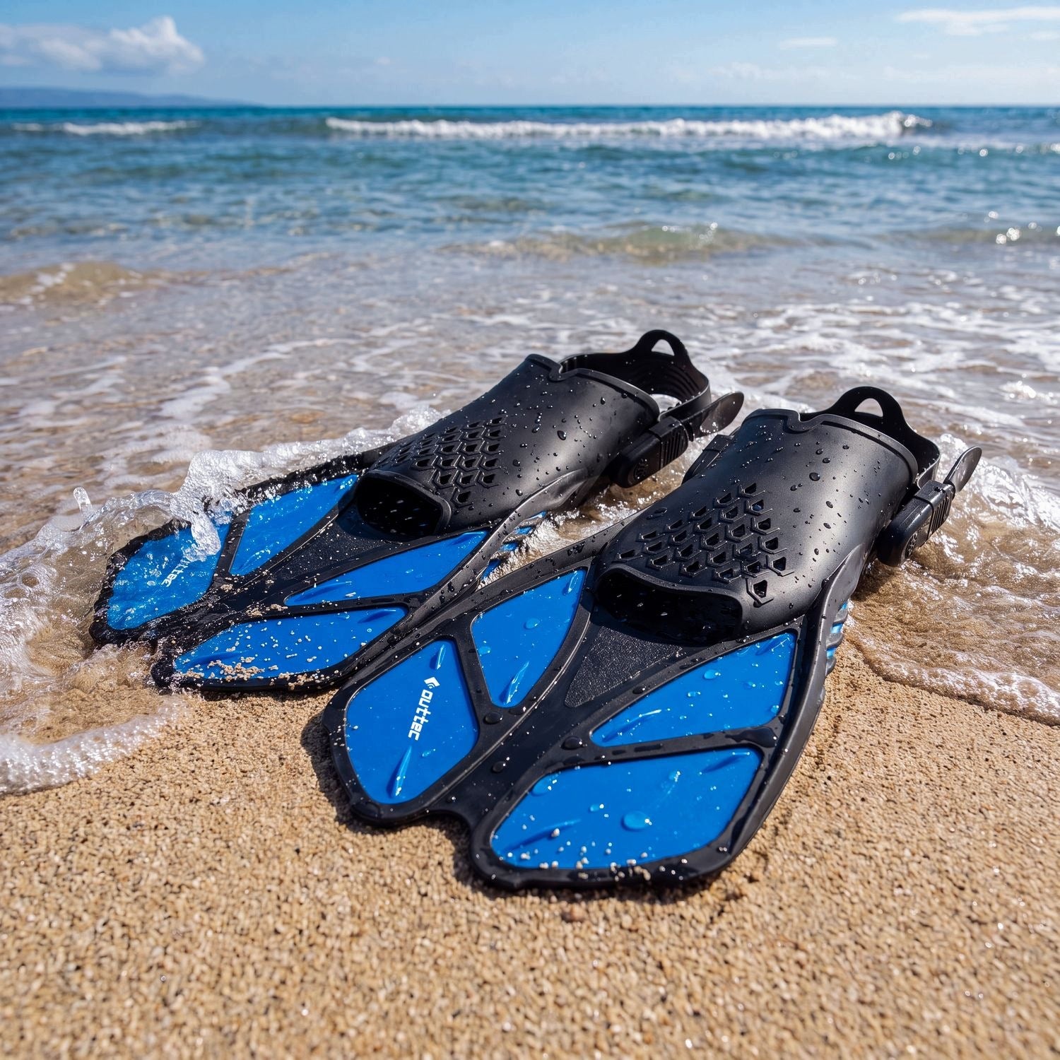SWIMMING FINS SEASPRINT OUTTEC ADJUSTABLE L XL 42-47 Brand Outtec
